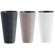 Sandy Slim vaso alto con inserto polipropilene Prospereplast