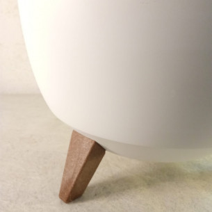 Roma portavaso da interno con piedini per piante e fiori sabbia Lamela 2