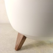 Roma portavaso da interno con piedini per piante e fiori sabbia Lamela