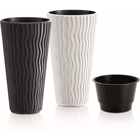 Sandy Slim vaso alto con inserto polipropilene Prosperplast