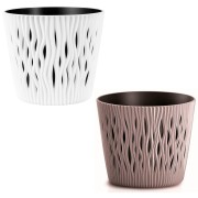 Sandy portavaso da interno per piante e fiori con inserto Properplast