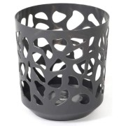 Duet portavaso da interno con inserto per piante e fiori antracite-crema Lamela