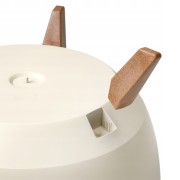 Roma portavaso da interno con piedini per piante e fiori sabbia Lamela dettaglio