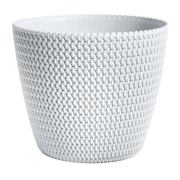 Portavaso da interno per piante e fiori Splofy in polipropilene bianco Prosperplast