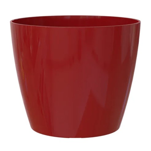 Portavaso da interno per piante e fiori Sanremo rosso scuro lucido Artevasi