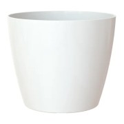 Portavaso da interno per piante e fiori Sanremo bianco lucido Artevasi