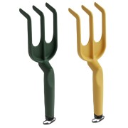 Gaia Teraplast tridente in resina verdone e giallo ocra