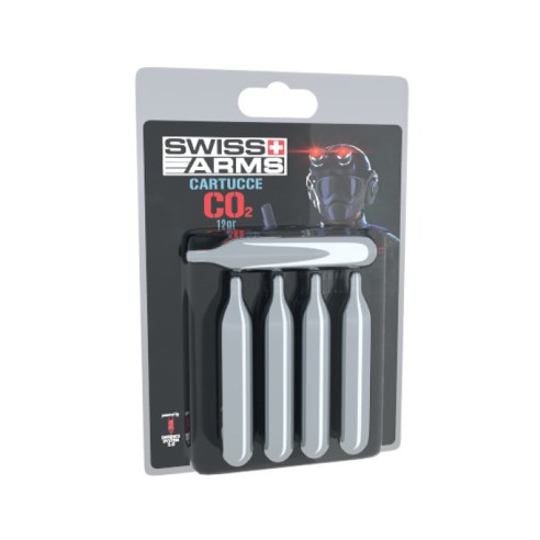 Cartucce CO2 Swiss Arms 5 bombolette monouso 633504 Defence System 2.0