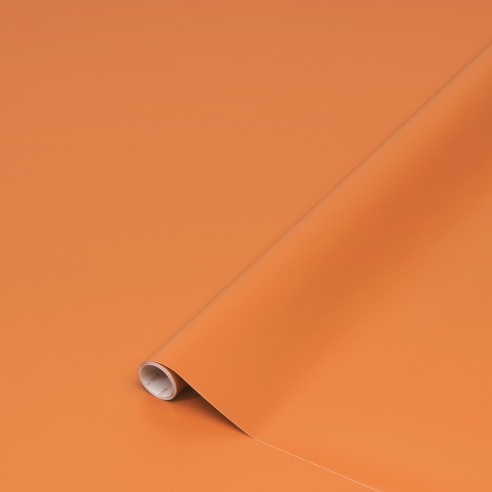 Pellicola adesiva per mobili Uni terracotta opaco 45cmx2m D-c-fix