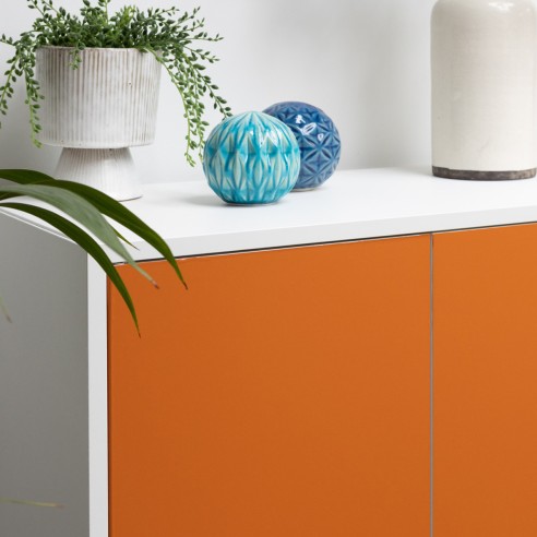 Pellicola adesiva per mobili Uni terracotta opaco 45cmx2m D-c-fix dettaglio
