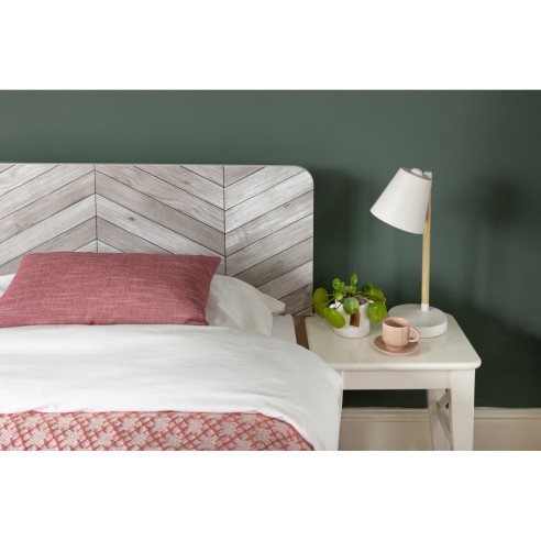 Pellicola adesiva per mobili Chevron grigio D-c-fix ambientata