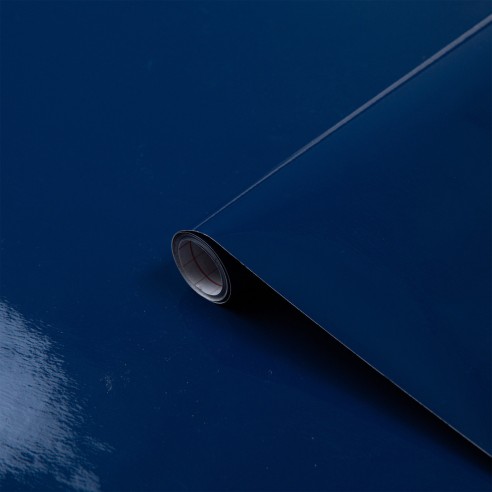 Pellicola adesiva per mobili blu navy D-c-fix