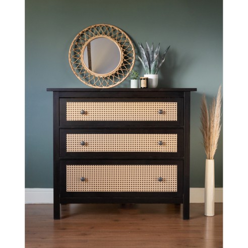 Pellicola adesiva per mobili Canna intrecciata D-c-fix ambientata