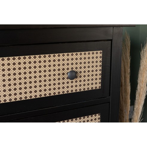 Pellicola adesiva per mobili Canna intrecciata D-c-fix ambientata