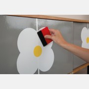 Pellicola adesiva per mobili Bianco lucido D-c-fix applicazione