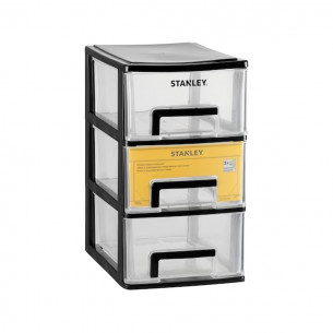 Cassettiera porta minuteria 3 cassetti Essential Media Stanley STST40711-1