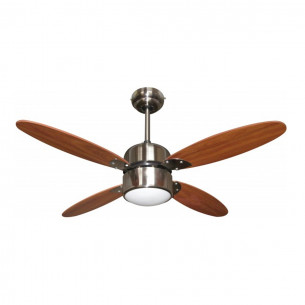 Ventilatore da soffitto 107cm 4 pale con luce Zephir ZFR4107M