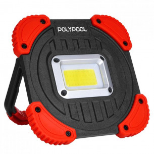 Proiettore da lavoro torcia portatile LED COB 10W 600 lm ricaricabile PolyPool PP3142