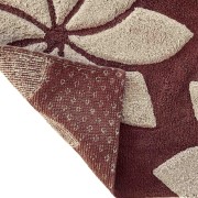 Tappeto bagno Loto in cotone Sobel caffè