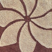 Tappeto bagno Loto in cotone Sobel caffè dettaglio