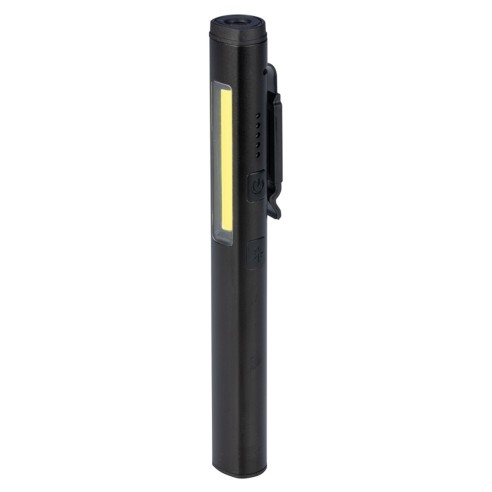 Torcia Penlight LED COB 5W 450 lm con torcia superiore laser multiuso ricaricabile PolyPool PP3166