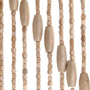 Tenda per porta esterna fantasia rombo 80 fili L120xH240cm naturale Verdelook 2