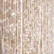 Tenda Legno fantasia rombo 66 fili L100xH220cm naturale Verdelook