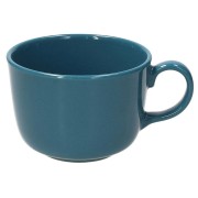 Tazza colazione 450 cc gres porcellanato blu ottanio Natural Love