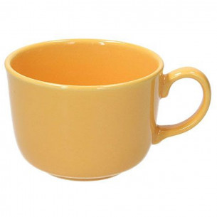 Tazza colazione 450 cc gres porcellanato giallo Natural Love Tognana