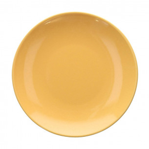 Piatto dessert 20 cm gres porcellanato giallo Natural Love Tognana