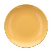 Piatto dessert 20 cm gres porcellanato giallo Natural Love Tognana