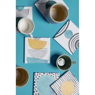 Sottobicchiere 10x10cm ceramica Venice Lido Villa d'Este 2