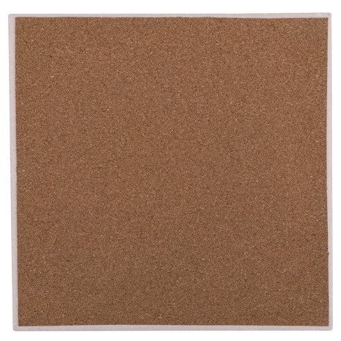 Sottobicchiere 10x10cm ceramica Venice Lido Villa d'Este fondo in sughero