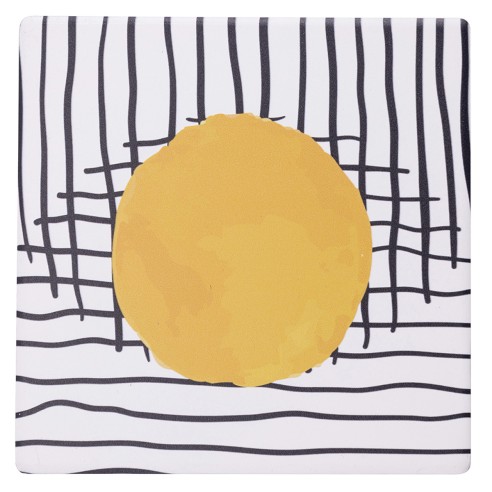 Sottobicchiere 10x10cm ceramica Venice Lido Villa d'Este