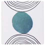 Sottobicchiere 10x10cm ceramica Venice Lido Villa d'Este