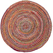 Tappeto rotondo Juta Ø 110 cm Sobel J410 multicolor
