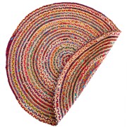 Tappeto rotondo Juta Ø 110 cm Sobel J410 multicolor
