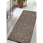 Tappeto Juta 60x110 cm Sobel J232 black ambientato