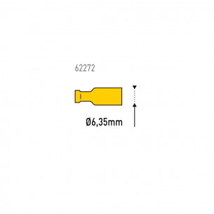 Capicorda femmina set 10 pz giallo 4-6 mm2 Electraline 62272