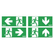 Schermo UP LED e adesivi per segnaletica DX SX BS UP Beghelli 4326F