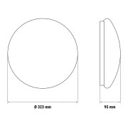 Plafoniera anti black out LED 24W 4000K Full Moon Beghelli 75349