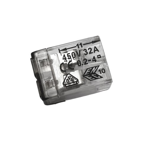 Connettori rapidi a tastiera 2 vie 1-4 mm2 set 5 pz Electraline 80611