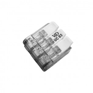 Connettori rapidi a tastiera 3 vie 1-4 mm2 set 5 pz Electraline 80612