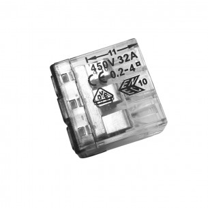 Connettori rapidi a tastiera 3 vie 1-4 mm2 set 5 pz Electraline 80612 2