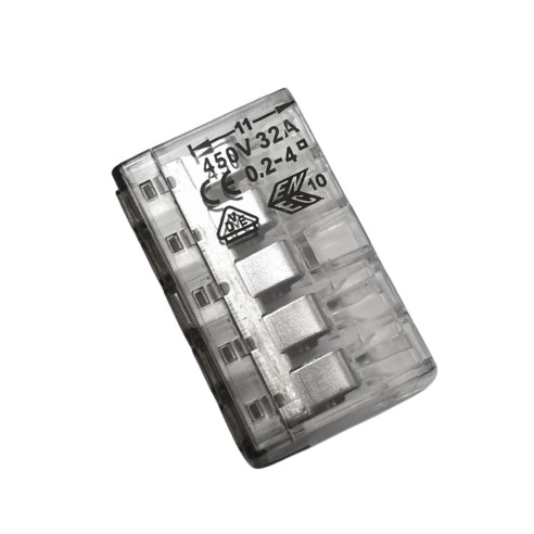 Connettori rapidi a tastiera 5 vie 1-4 mm2 set 5 pz Electraline 80613