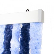 Tenda per porta in ciniglia 23 fili L100xH220cm bicolore azzurro blu