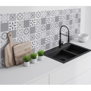 Pannelli adesivi per pareti Oriental Style 30,5x30,5cm Wall d-c-fix ambientata