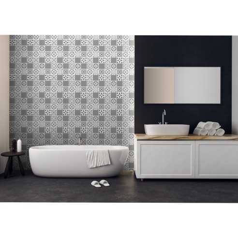 Pannelli adesivi per pareti Oriental Style 30,5x30,5cm Wall d-c-fix ambientata