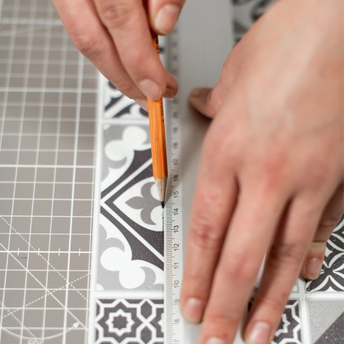 Pannelli adesivi per pareti Oriental Style 30,5x30,5cm Wall d-c-fix applicazione