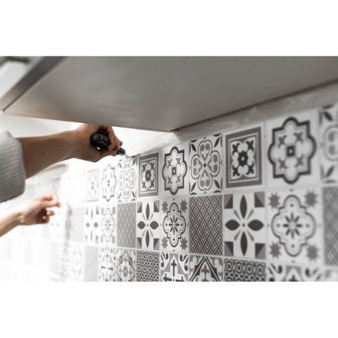 Pannelli adesivi per pareti Oriental Style 30,5x30,5cm Wall d-c-fix applicazione